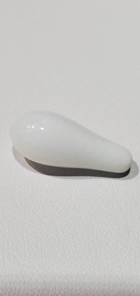 100% Natural Tridacna Pearl white Clam Pearl, 11.54ct, 9.03mm x 21.41mm  TRI03