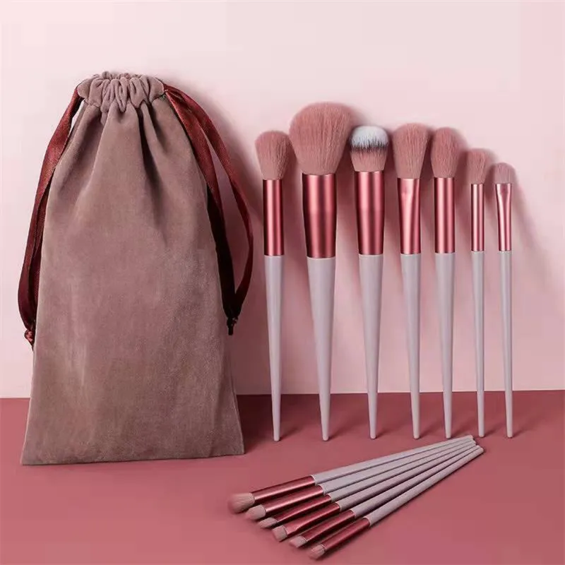 13-Piece Makeup Brush Set – Concealer, Blush, Powder, Eyeshadow, Highlighter & Foundation Brushes