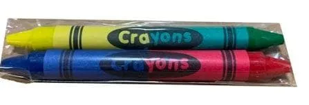 2-Pack Double-Sided Cello Crayons (500 Packs of 2 each = 1,000 crayons/case)