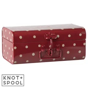 2024 Maileg Small Storage Suitcase | Red with Dots