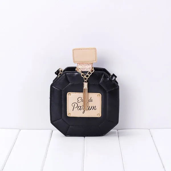 3D perfume detail chain handbag