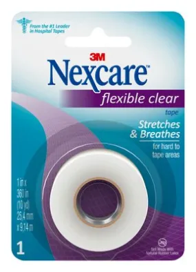 3M 771 Nexcare Flexible Clear First Aid Tape 1" x 10 Yards