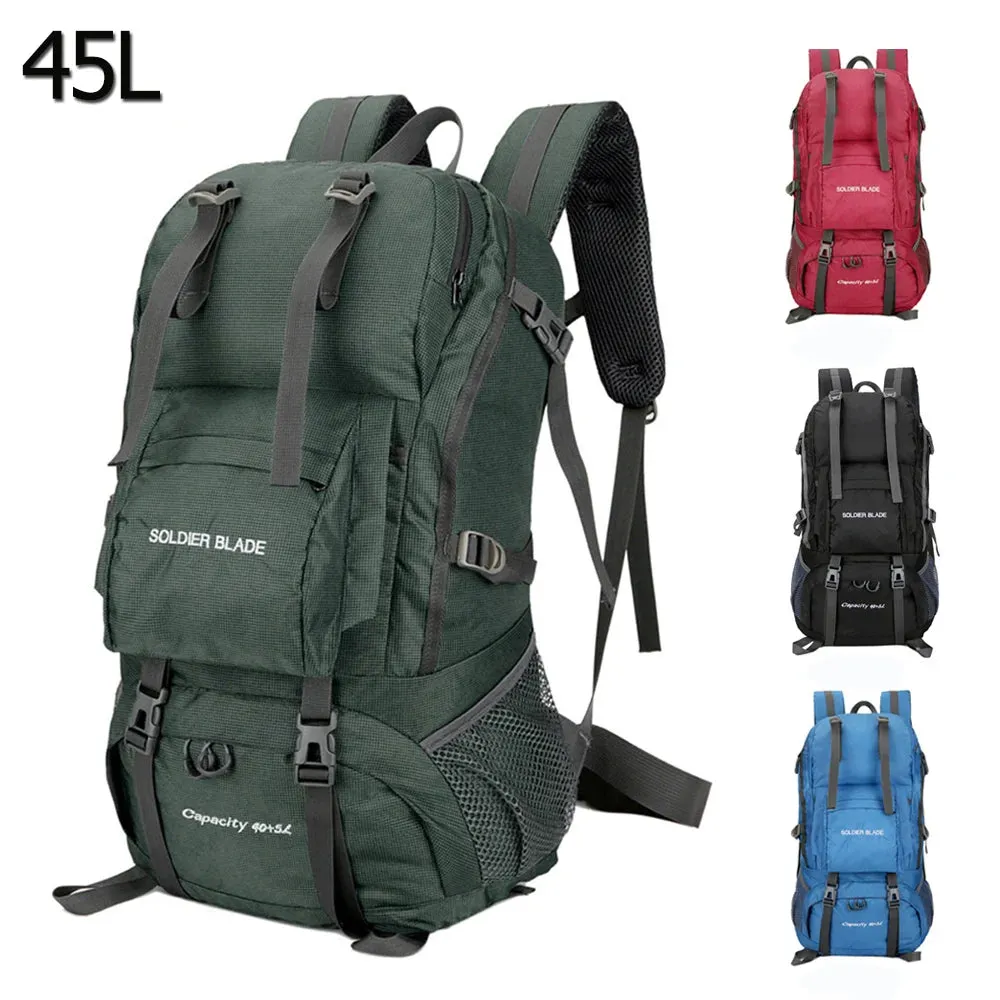 45L Camping Hiking Backpack Large Capacity Mountaineering Pack Waterproof Travel Backpack