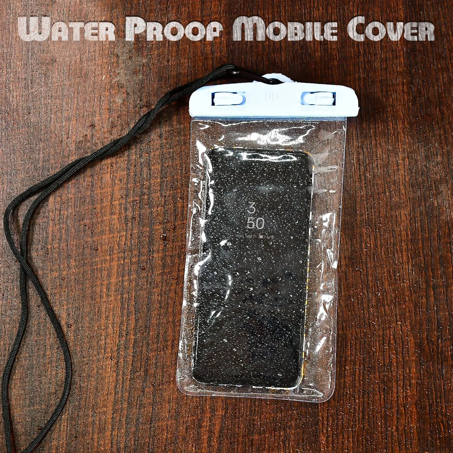 4635 Mobile Waterproof Sealed Transparent Plastic Bag / Pouch Cover for All Mobile Phones