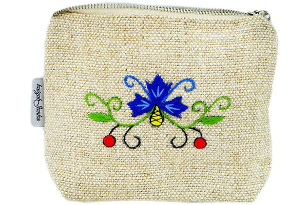 6" Cosmetic Bag - Blue Cornflower Meadow