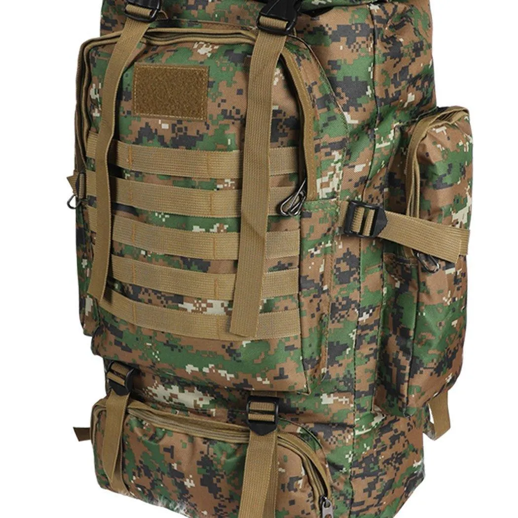 80L Military Tactical Backpack Rucksack Hiking Camping Outdoor