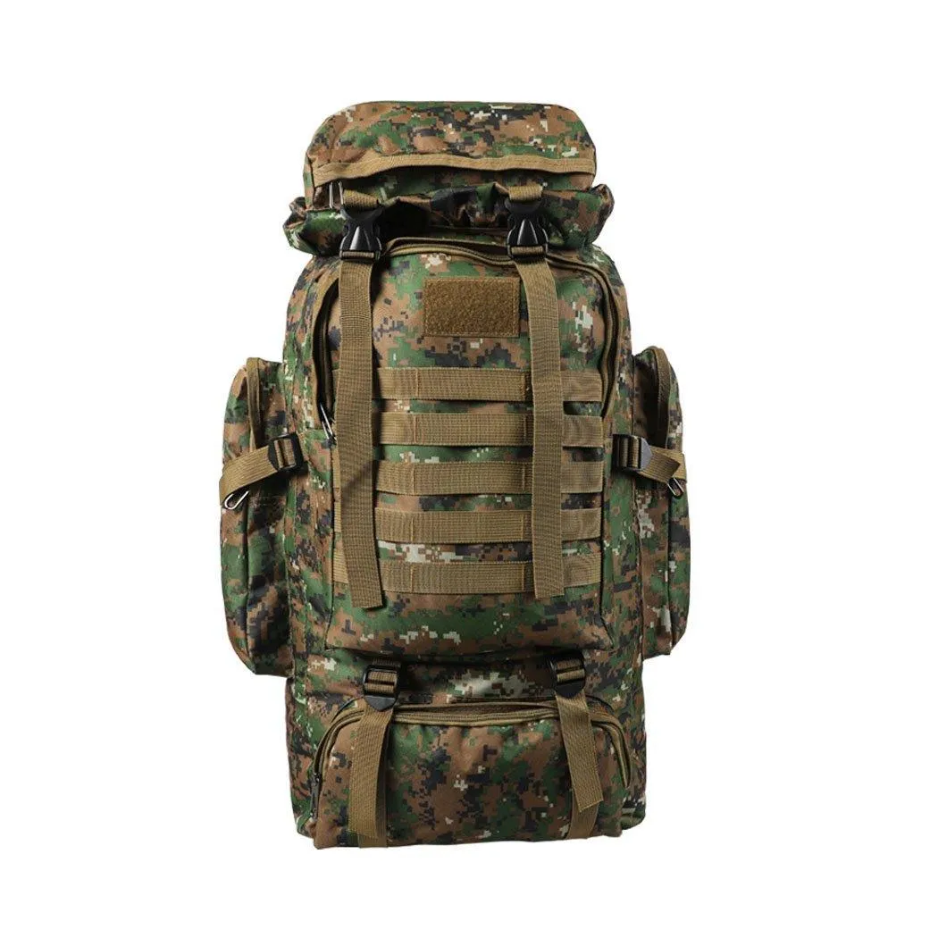 80L Military Tactical Backpack Rucksack Hiking Camping Outdoor