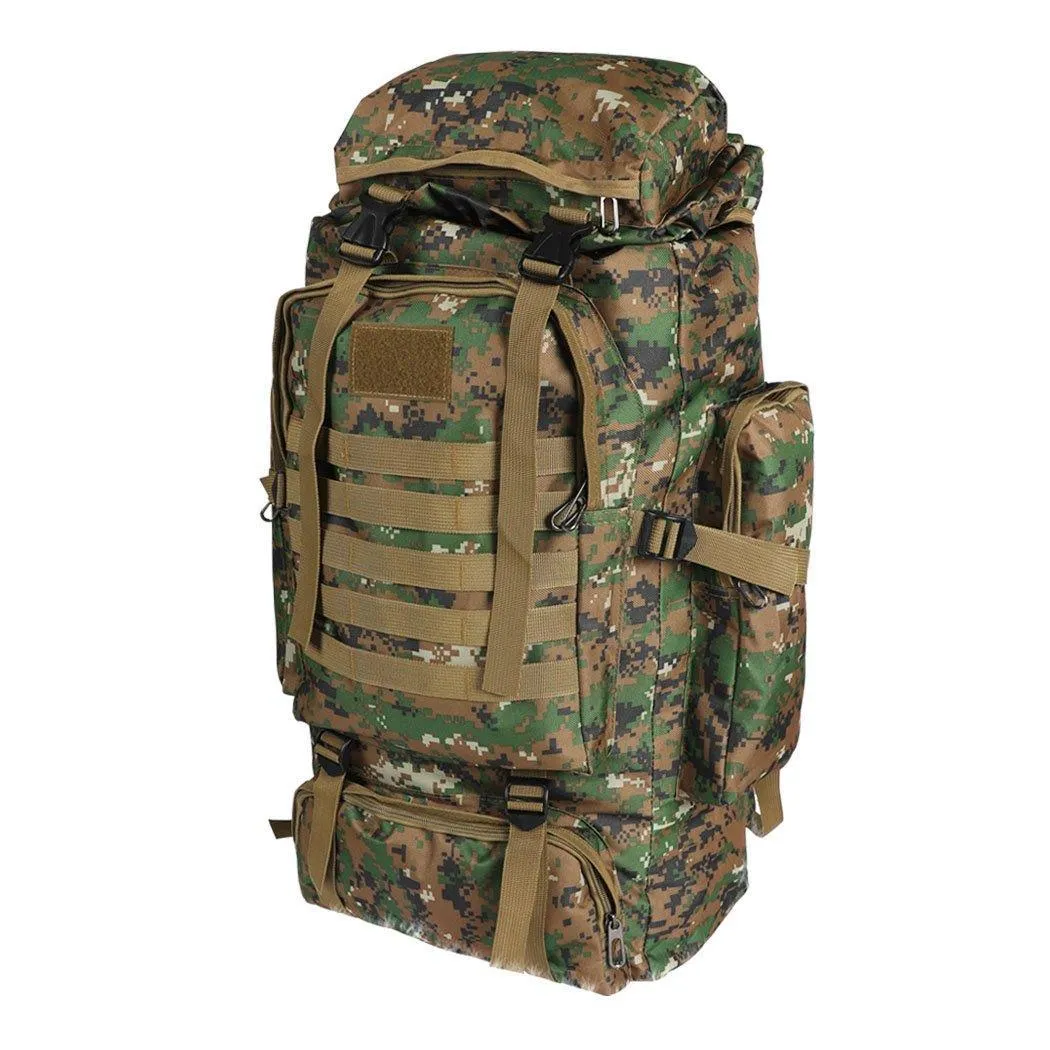 80L Military Tactical Backpack Rucksack Hiking Camping Outdoor