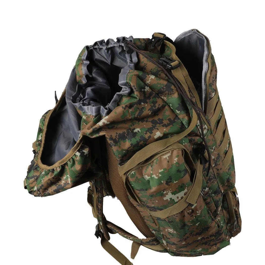 80L Military Tactical Backpack Rucksack Hiking Camping Outdoor