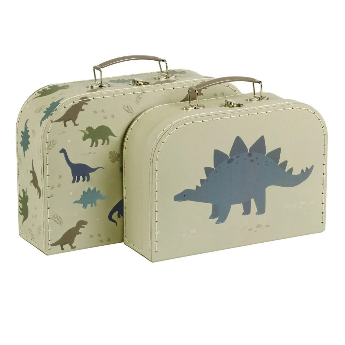 A Little Lovely Company Suitcase Set: Dinosaurs