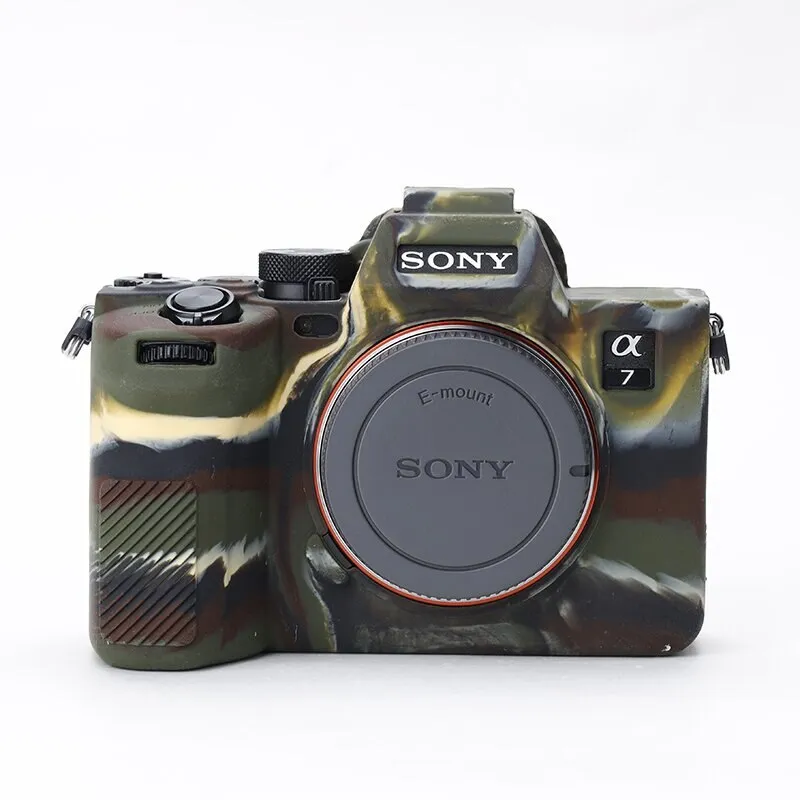 A7M4 Silicone Armor Skin Case Body Cover Protector Mirrorless Camera Bag For Sony A7 IV A7IV ILCE-7M4