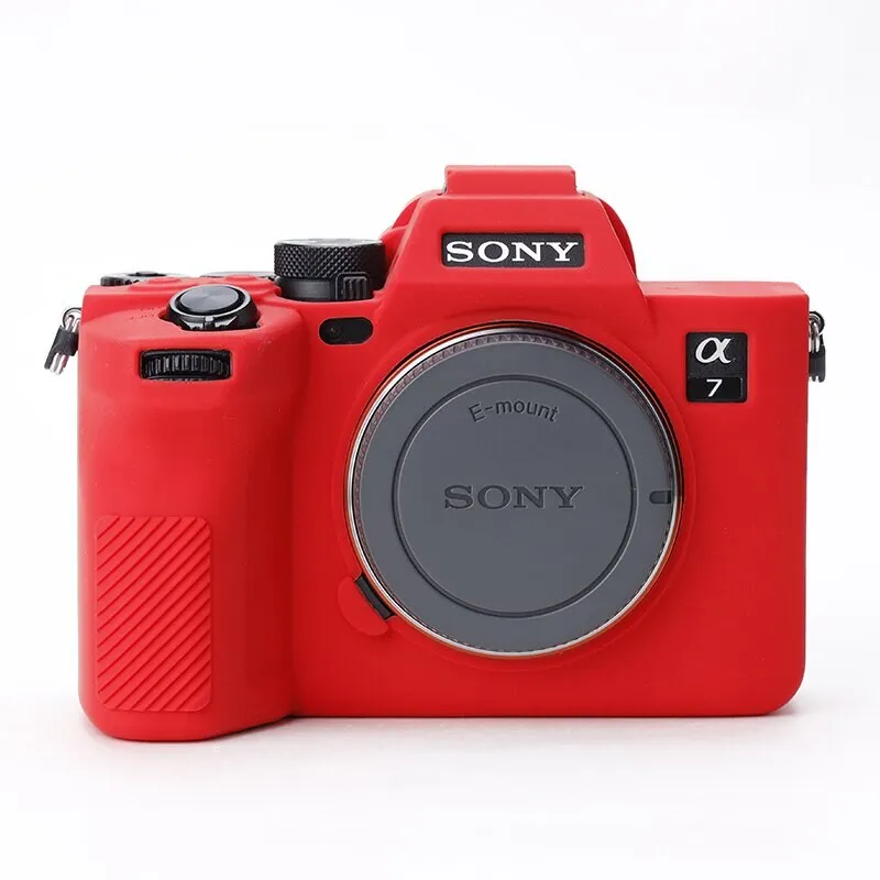 A7M4 Silicone Armor Skin Case Body Cover Protector Mirrorless Camera Bag For Sony A7 IV A7IV ILCE-7M4