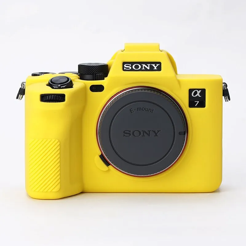 A7M4 Silicone Armor Skin Case Body Cover Protector Mirrorless Camera Bag For Sony A7 IV A7IV ILCE-7M4