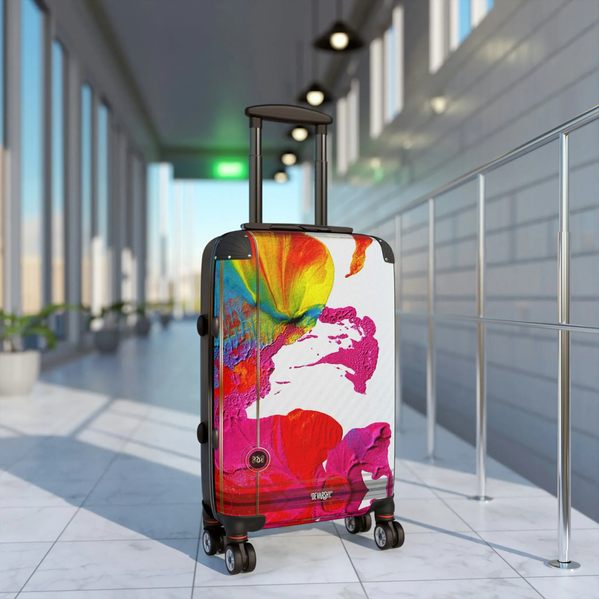 Abstract Art Suitcase 3 Sizes Carry-on Suitcase Colorful Travel Luggage Hard Shell Suitcase with Wheels | 11311