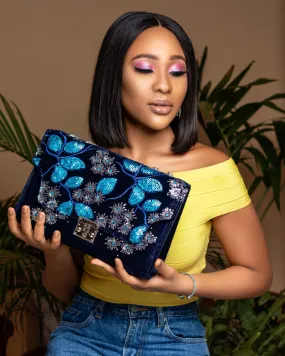 Ademide Sequined handbag (Blue)