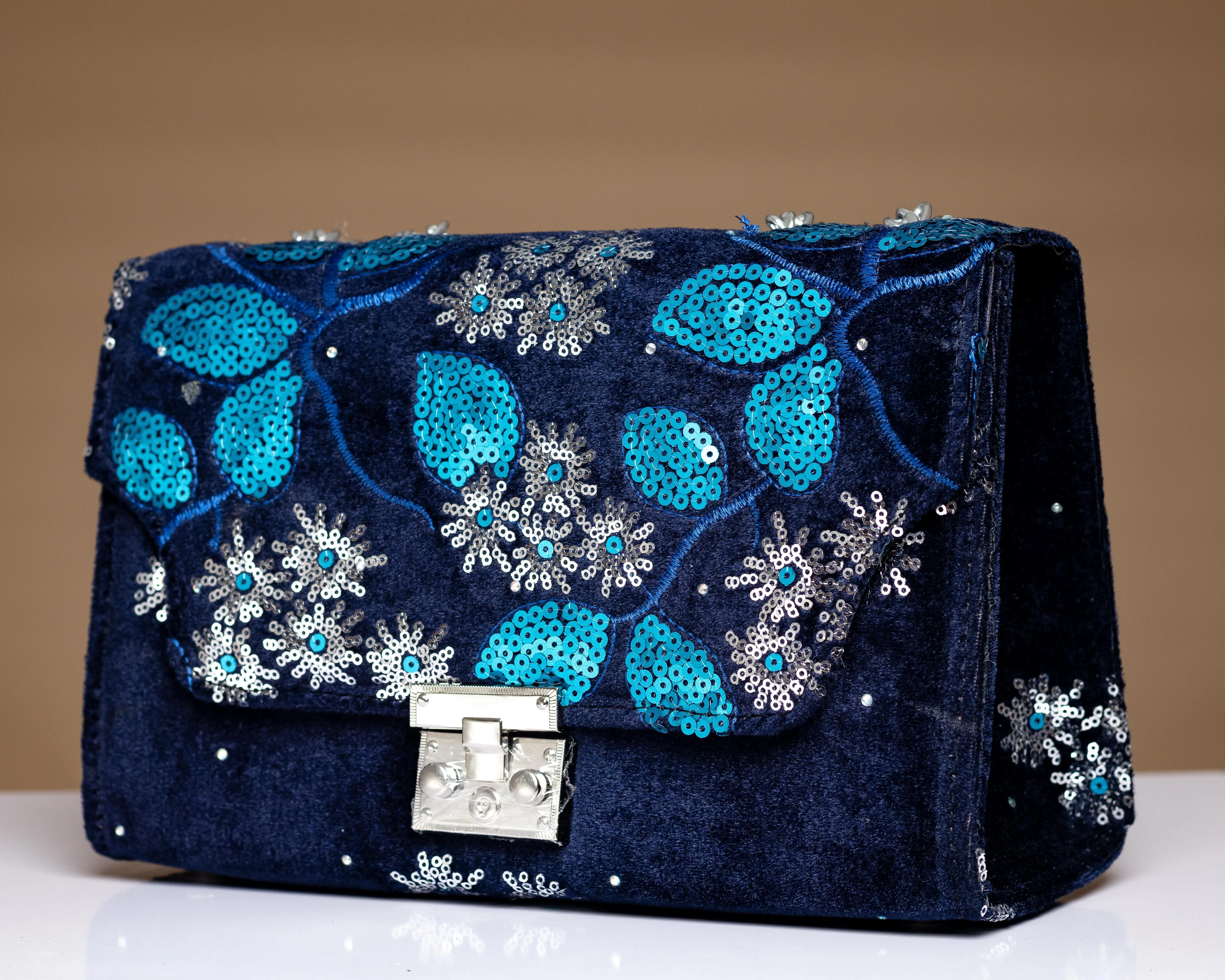 Ademide Sequined handbag (Blue)