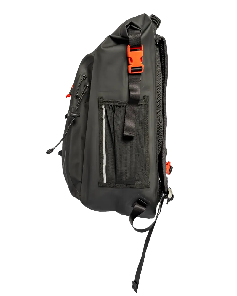 Adventure Waterproof 30L Backpack in Obsidian Black