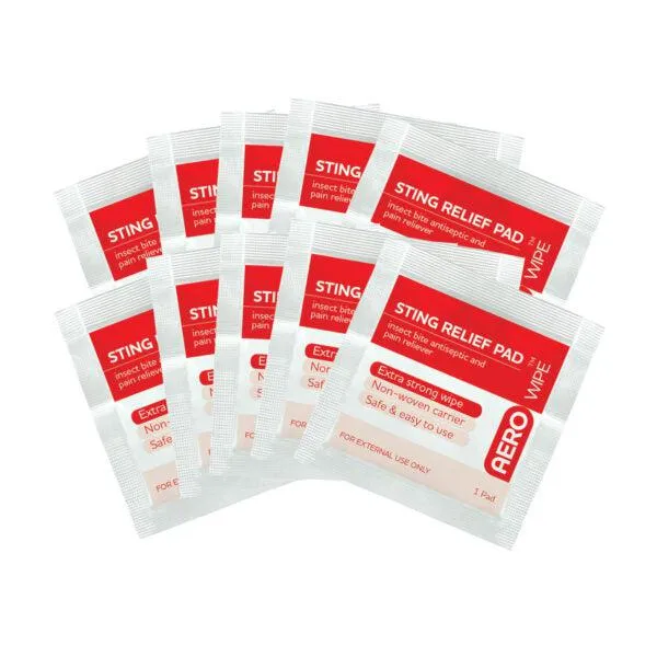 Aero Healthcare AW6010 AEROWIPE™ Sting Relief Wipe 10/bag