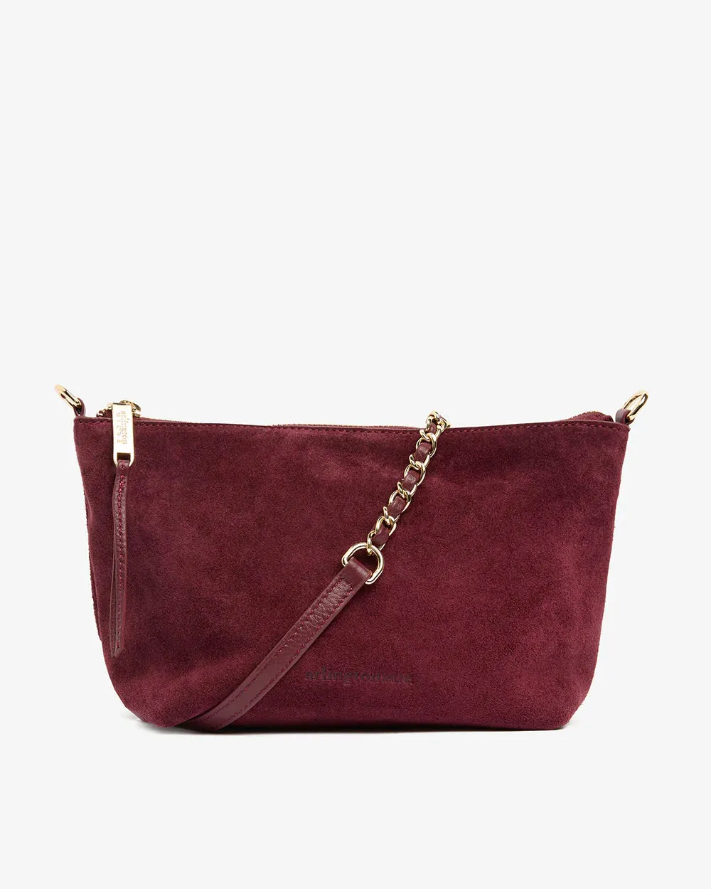 AGNES BAG | Burgundy Suede