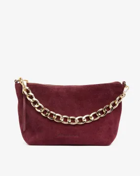 AGNES BAG | Burgundy Suede