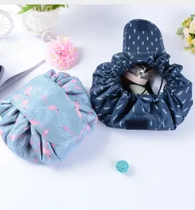 Animal Printing Large Capacity Drawstring Lazy Cosmetic Storage Bag