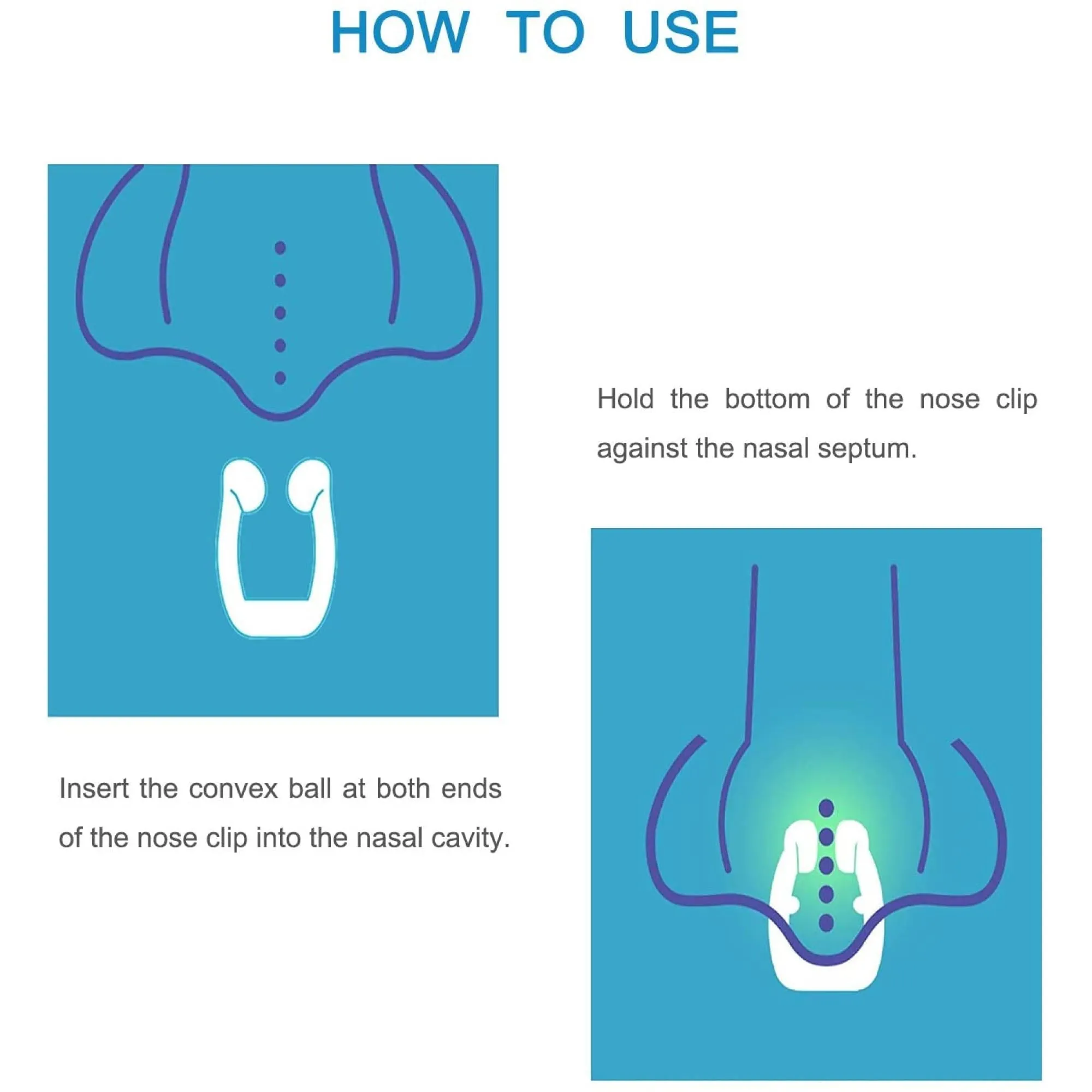 Anti-Snoring Soft Silicone Mouthpieces & Nose Clips Set