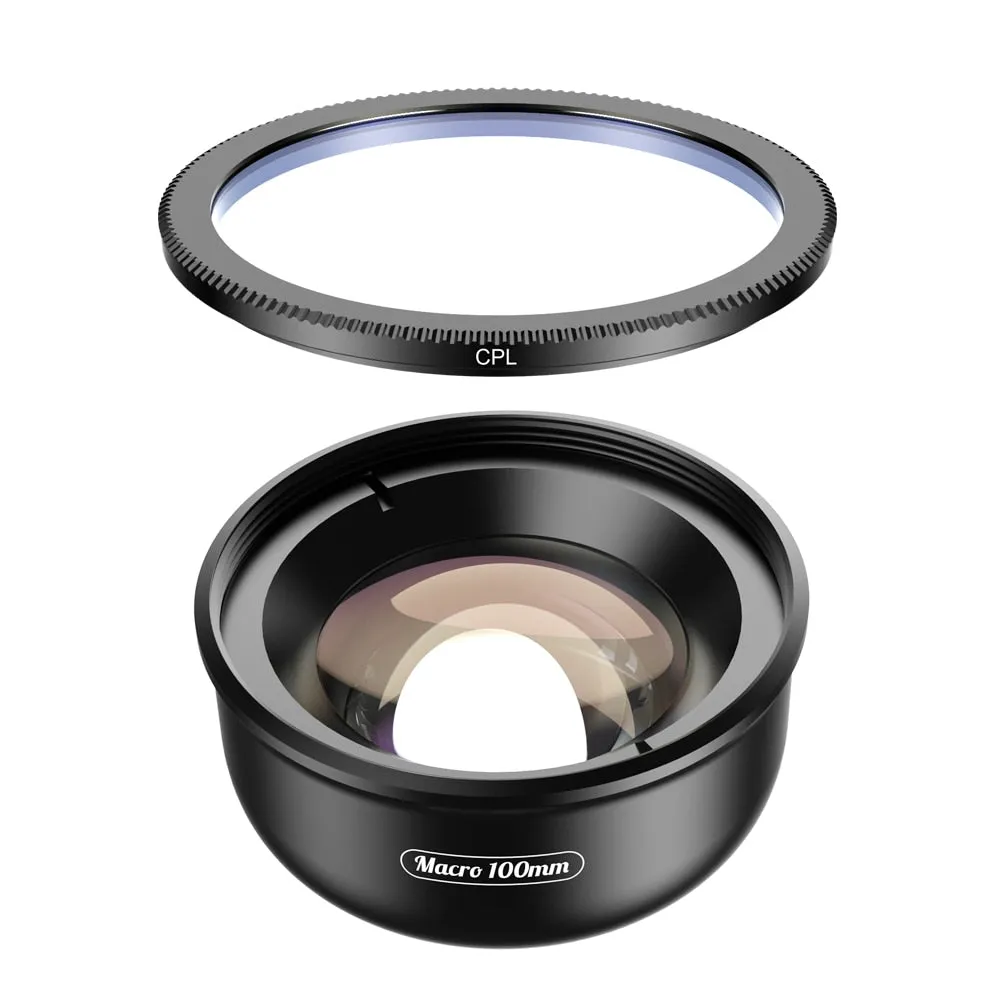 APEXEL camera phone lens 100mm macro lens 4K HD super macro lenses CPL star filter for iPhonex xs max Samsung s9 all smartphone