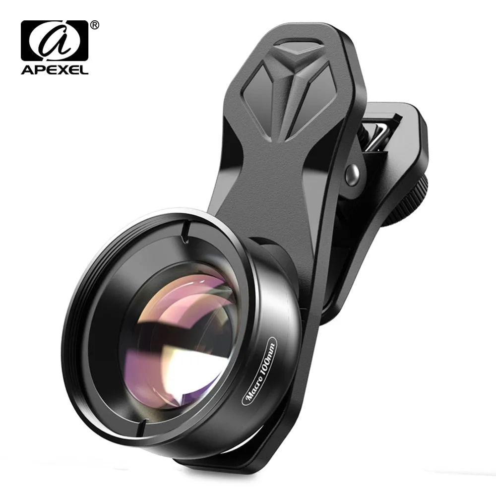 APEXEL camera phone lens 100mm macro lens 4K HD super macro lenses CPL star filter for iPhonex xs max Samsung s9 all smartphone