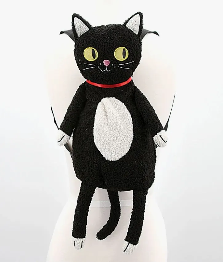 Backpack - Furry Black Cat