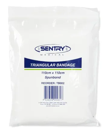 Bandage Triangular Disposable/Sling 110cm x 110cm x 155cm