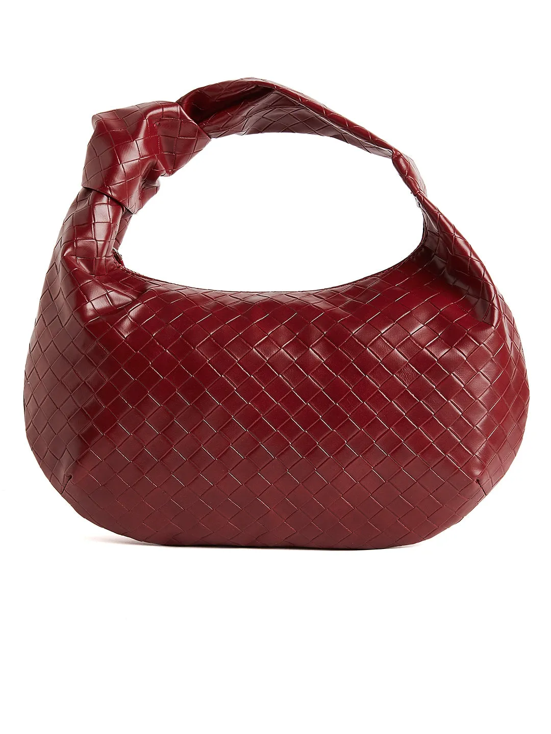 Berrylush Women Textured Red Weave Casual Regular Handbag