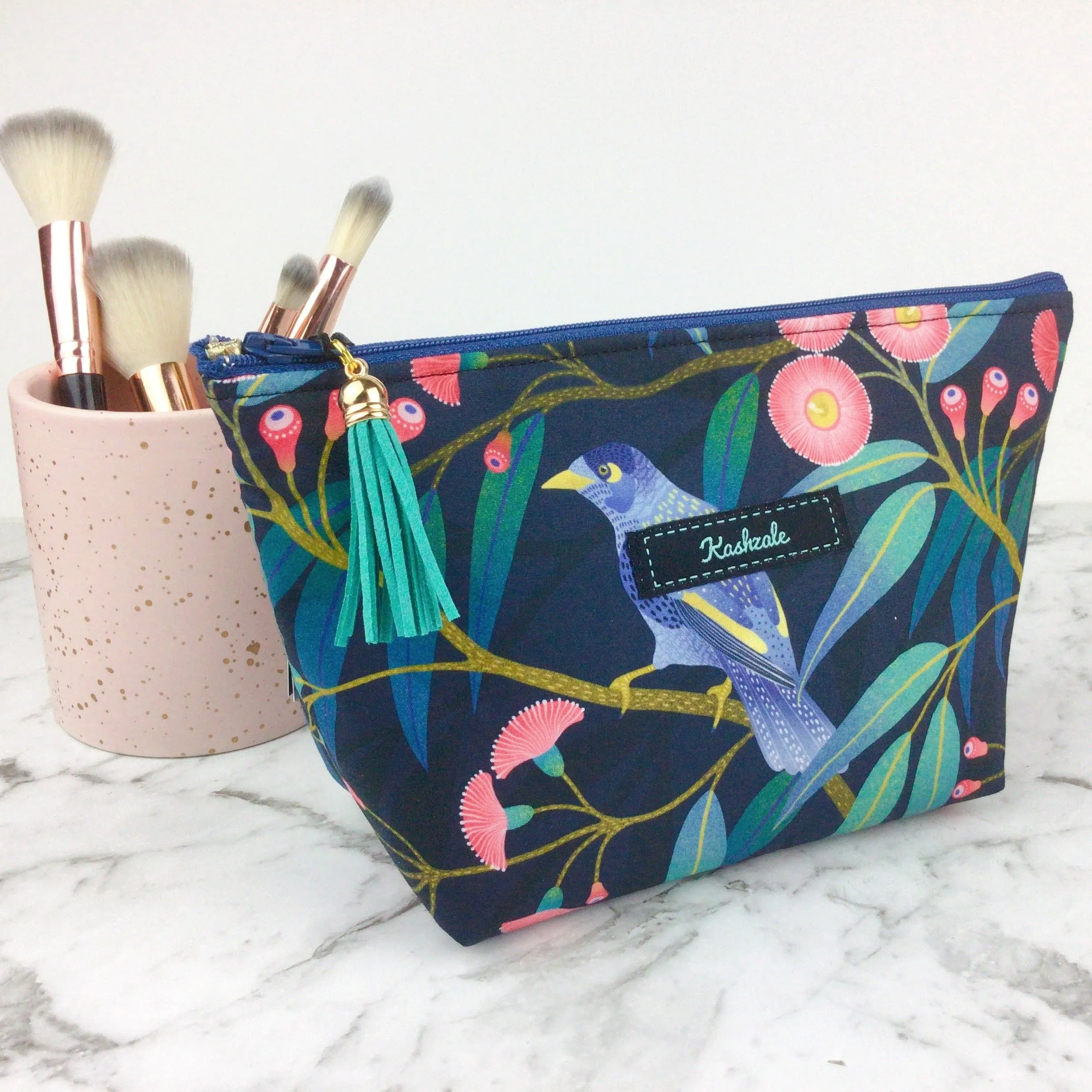 Blossom Bird Medium Cosmetic Bag.