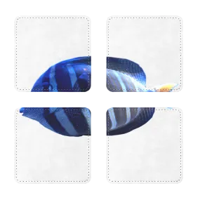 Blue Striped Fish Sublimation Coasters Pack of Four