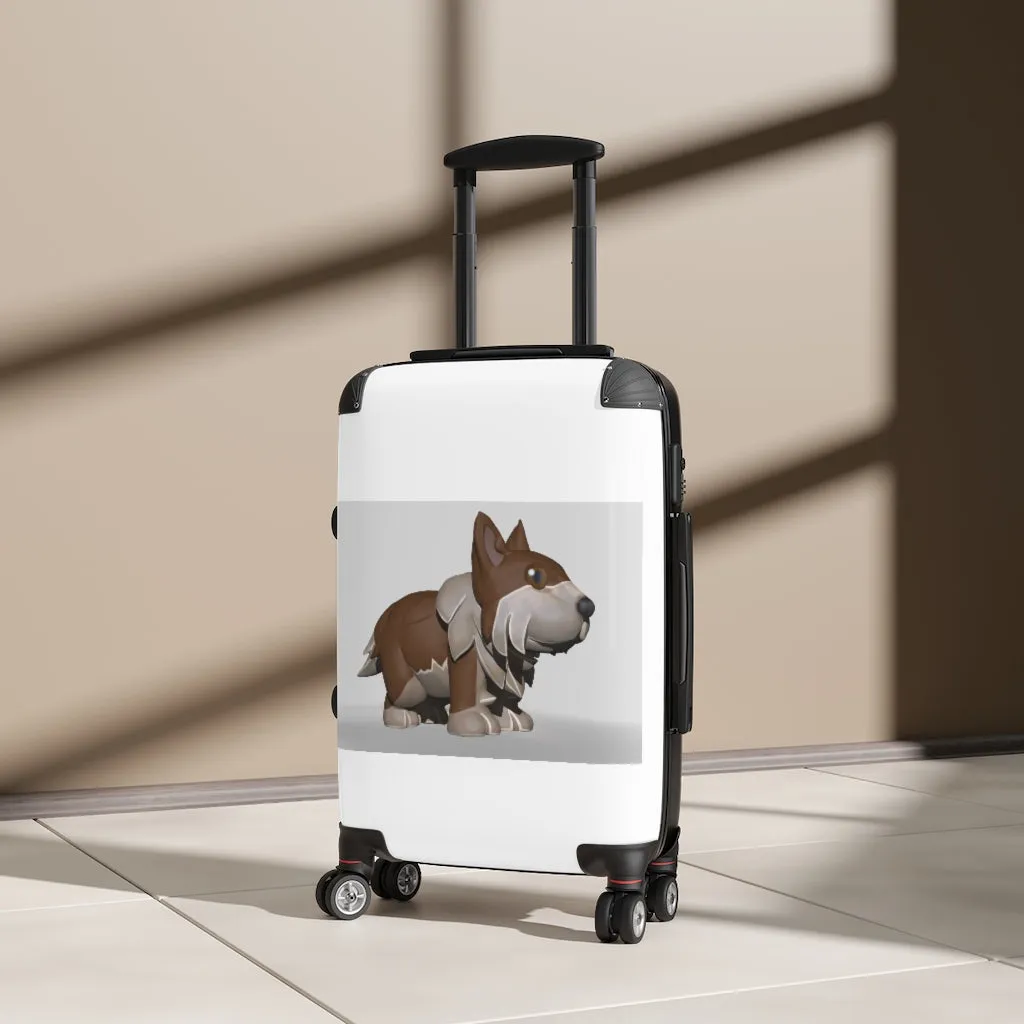 Brown Dog Cabin Suitcase