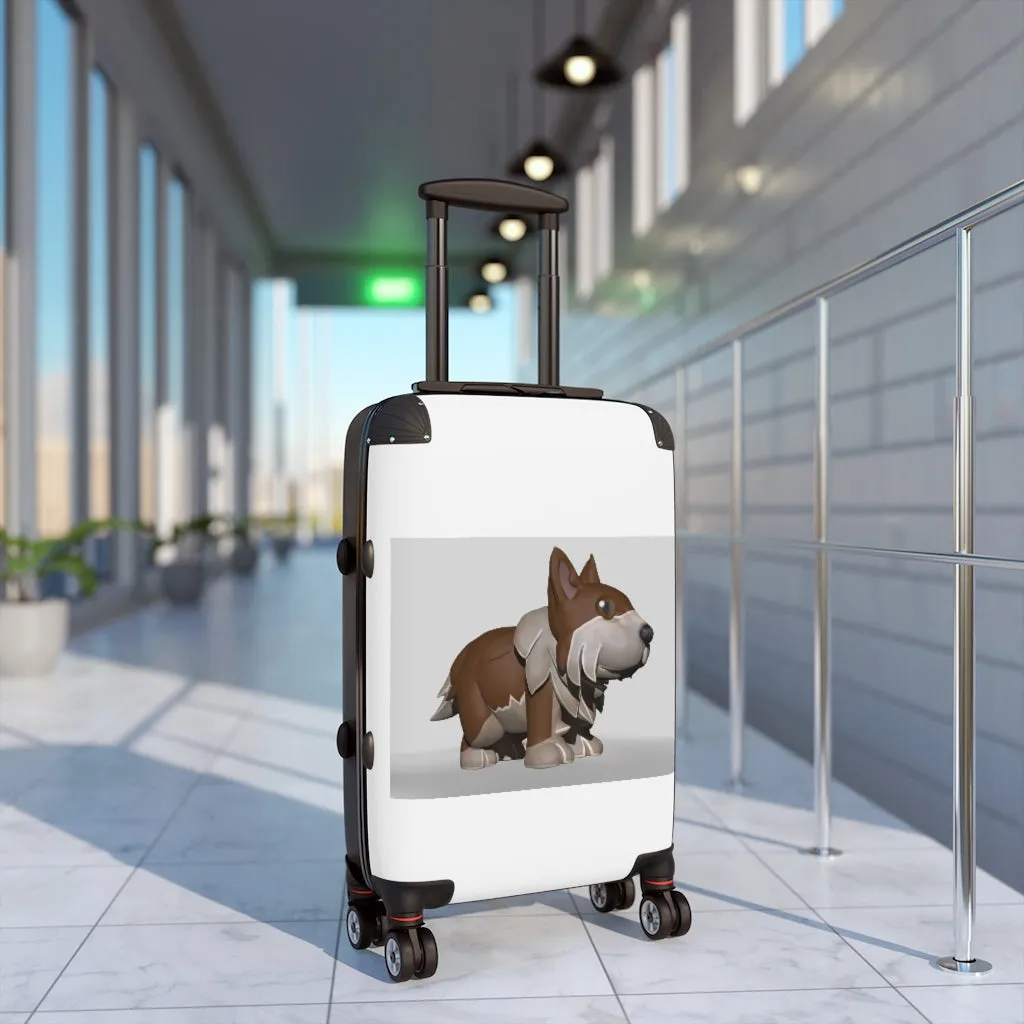 Brown Dog Cabin Suitcase