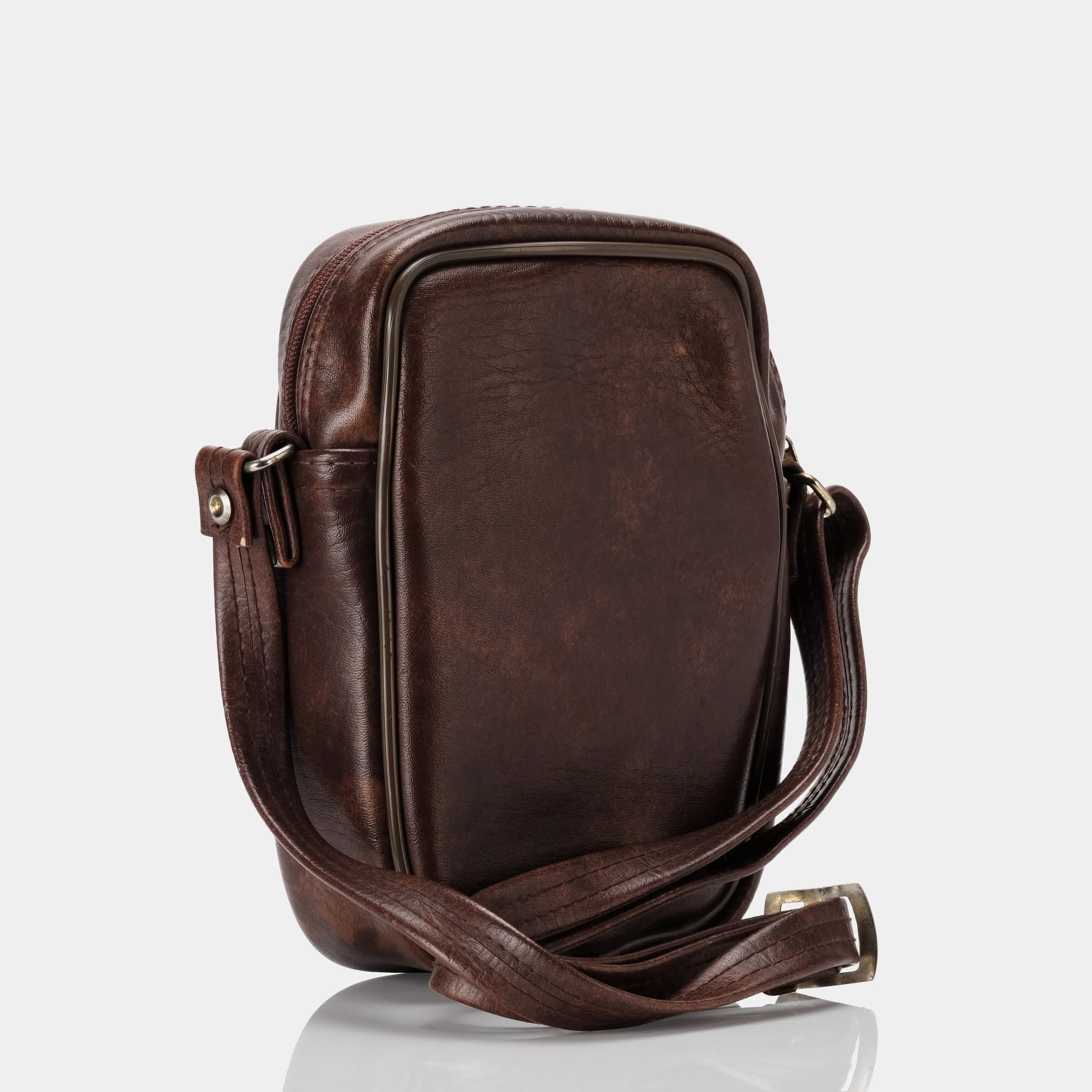 Brown Polaroid Folding SX-70 Leather Camera Bag