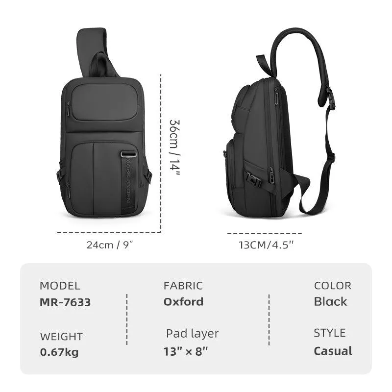 Bulk: Large Capacity Fashion Commuter Waterproof Crossbody Bag