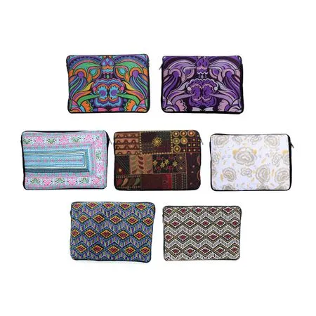 BUNDLE: 5 Piece Embroidered Laptop Padded Bag - Thailand