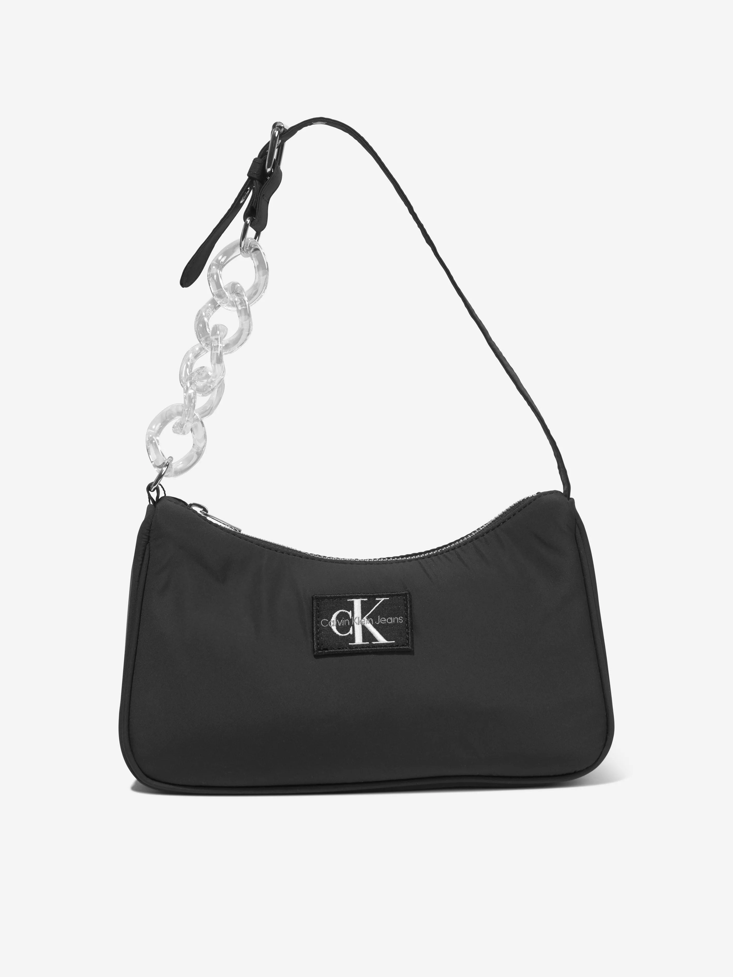 Calvin Klein Girls Chain Shoulder Bag in Black