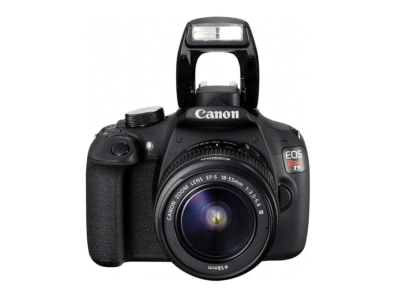 Canon EOS Rebel T5 18.0MP Camera with EF-S 18-55mm III Kit (International Model No Warranty)