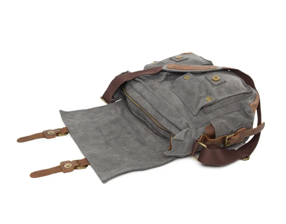 Canvas Army Green DSLR Camera Bag