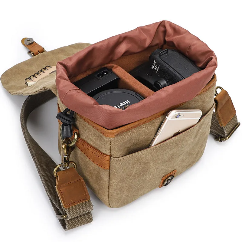 Canvas SLR Camera Bag Mirrorless Camera Bag Sony A6000 A7R Waterproof Single-Shoulder Camera Bag