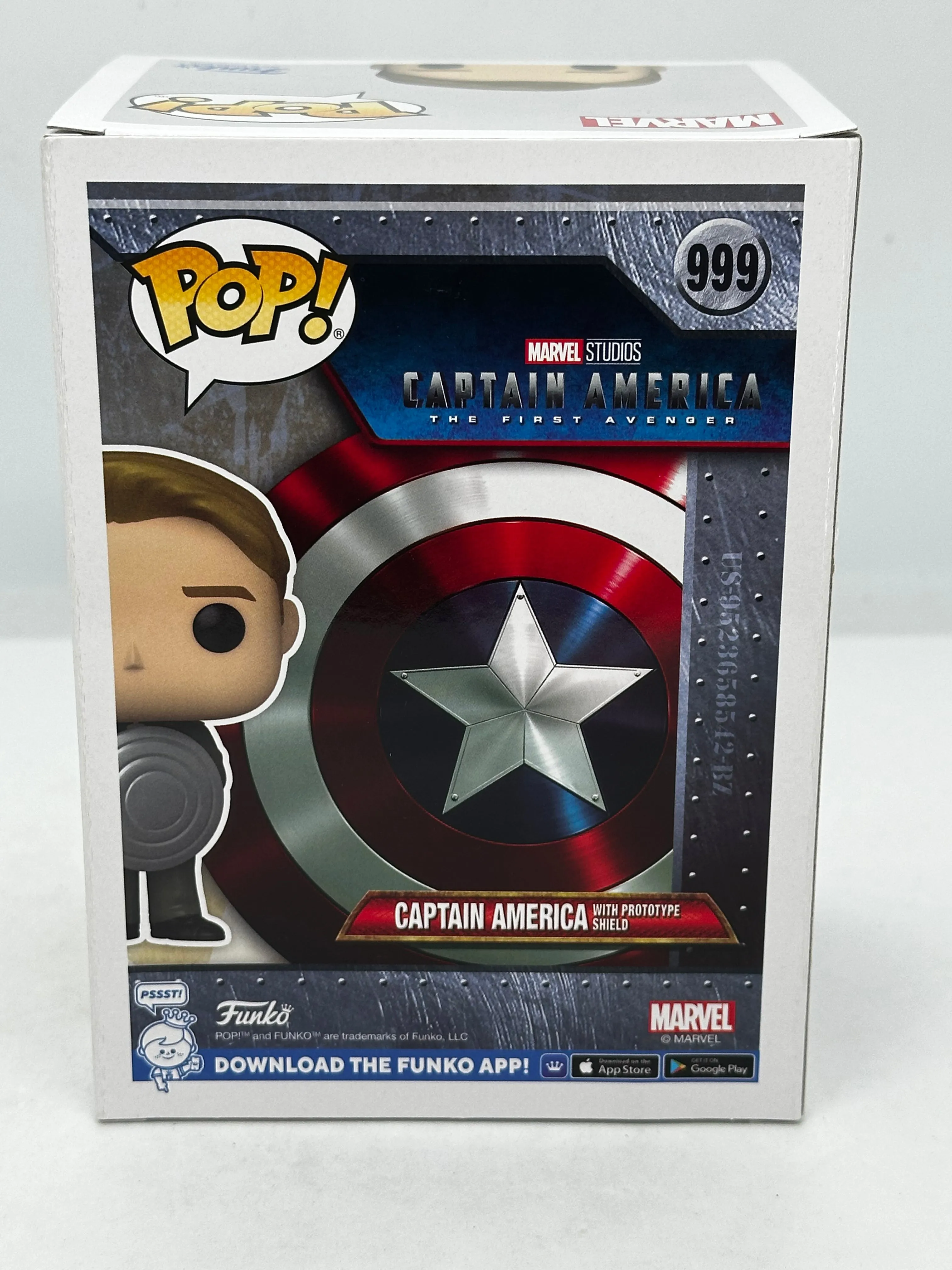 Captain America: The First Avenger - Captain America with Prototype Shield #999 Pop! Vinyl