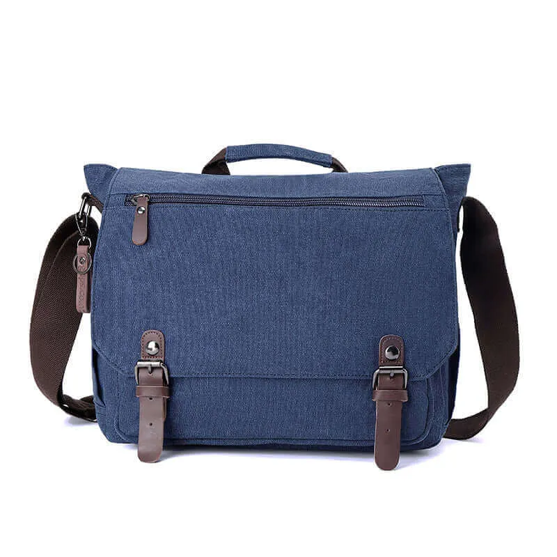 Classic Canvas Messenger Bag | 15 Inch Laptop Satchel