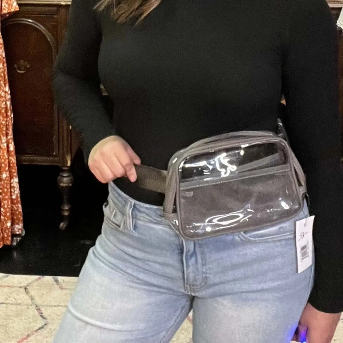 Clear Grey Fanny Pack