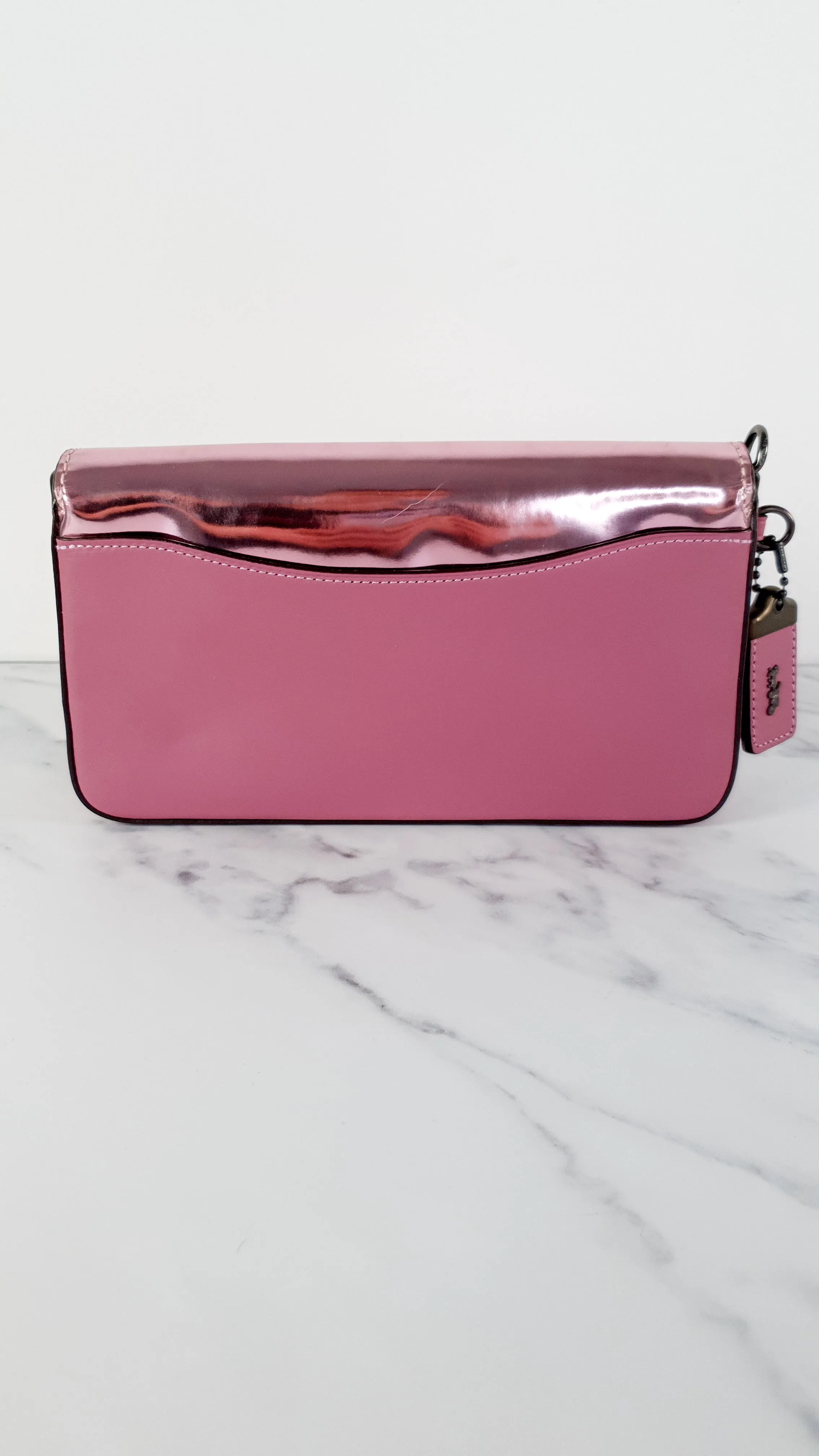 Coach 1941 Dinky in Shiny Metallic Pink & Primrose Smooth Leather Limited Edition - Coach 22832