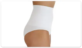 Comfizz Womens Ostomy/Hernia/Post Op Support Briefs High Waist Lvl 2 White XL/XXL