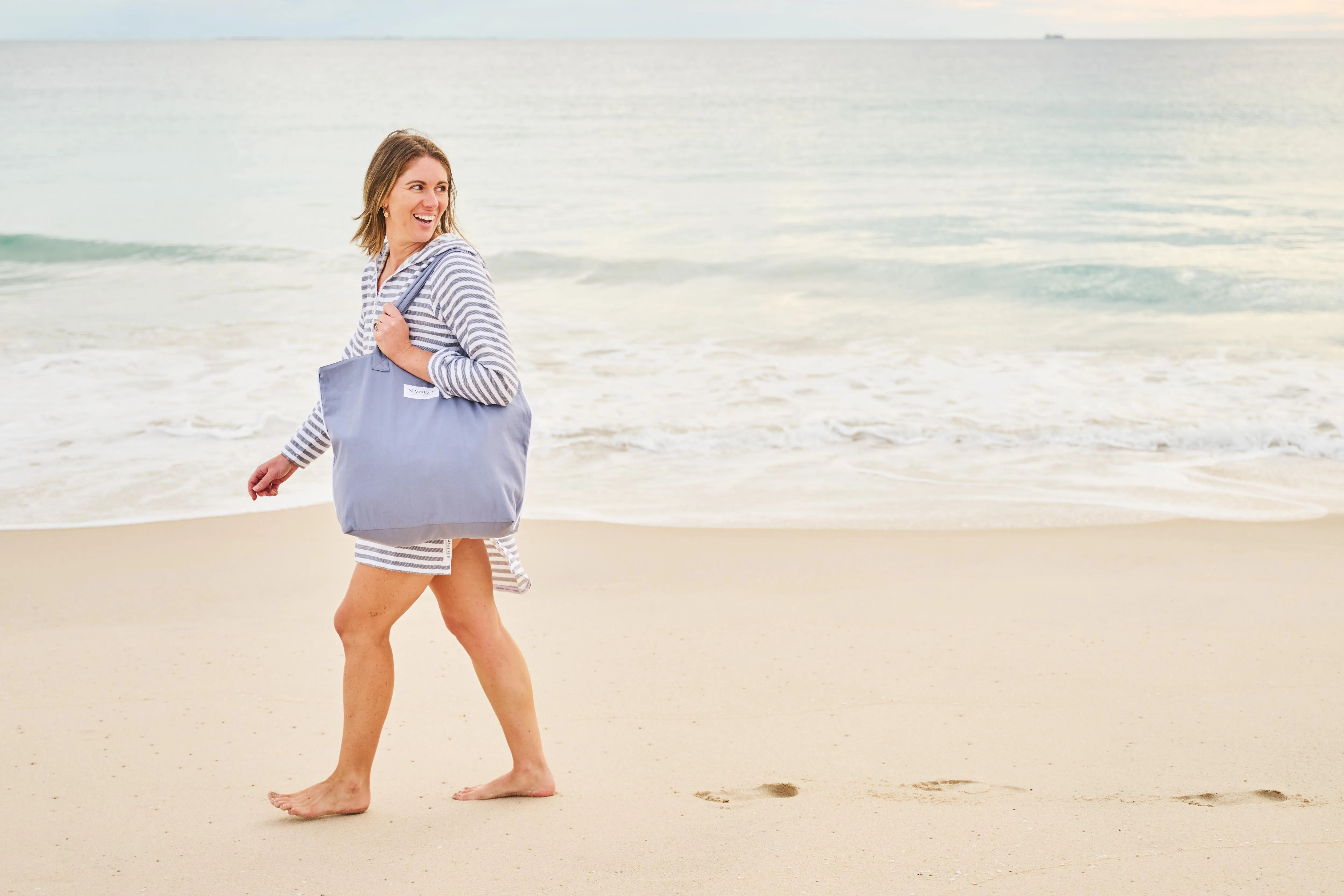 CORFU Jumbo Canvas Bag: Sand