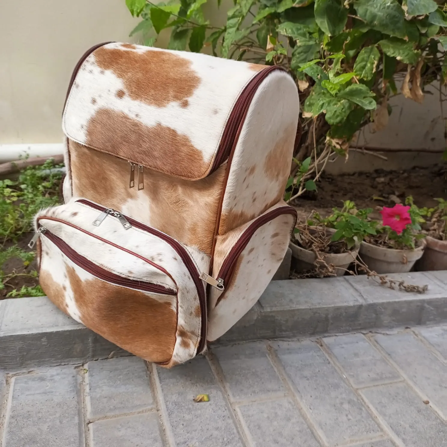 Cowhide Leather Backpack unique Leather Bag