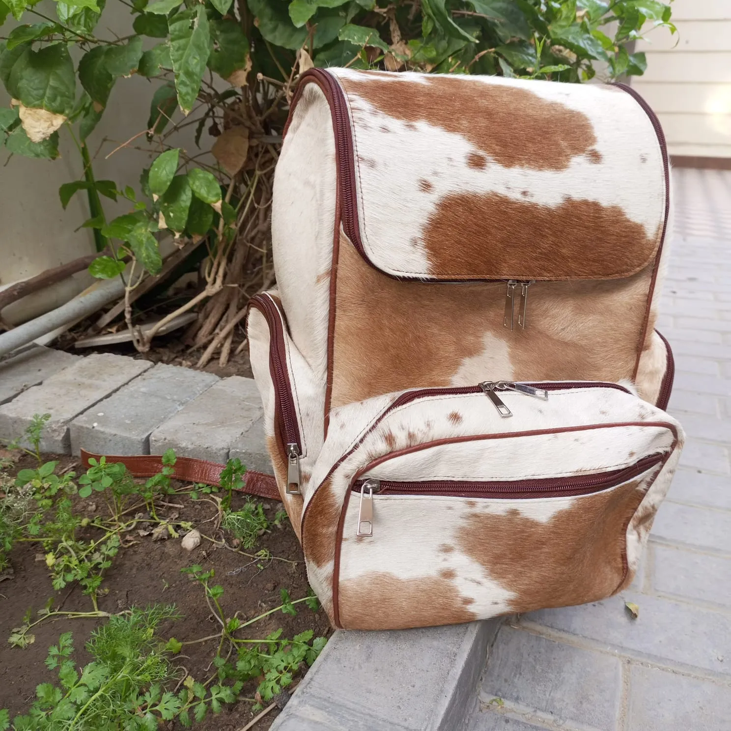 Cowhide Leather Backpack unique Leather Bag